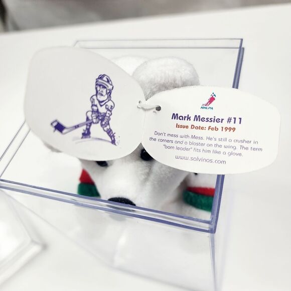 Nwt 1999 Mark Messier Salvino's Bammers Beanie Bear - Picture 2 of 7